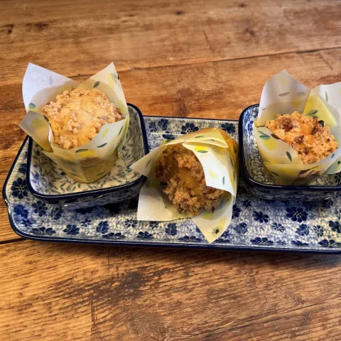 Pecannoten en kaneel Muffin