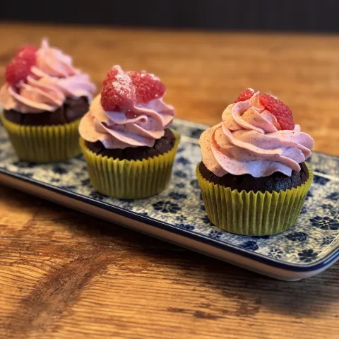 Chocolade Framboos Cupcake Main