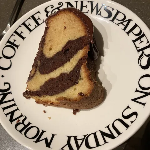 Chocolade sinaasappel tulband plakje