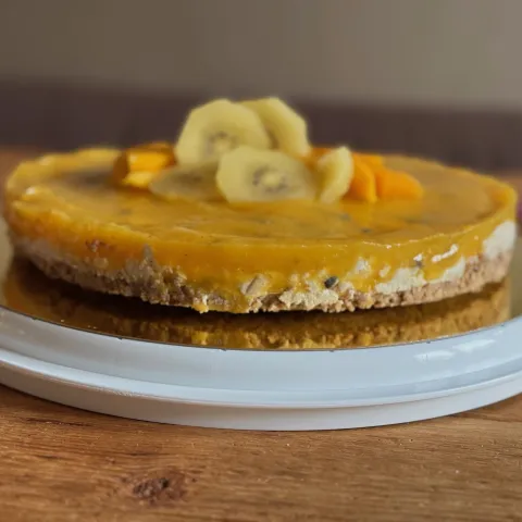 Mango Passievruchten Cheesecake Vegan main
