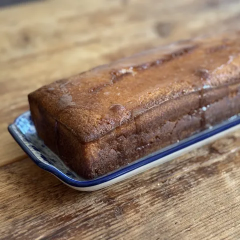 Citroen cake zijkant