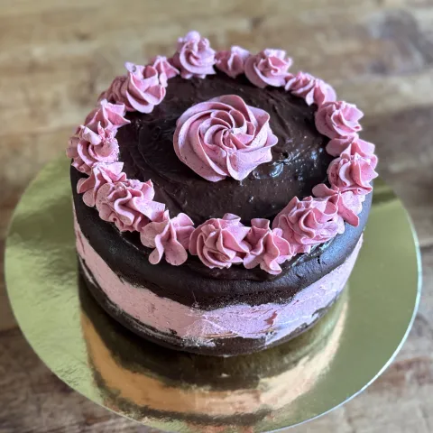 Frambozen chocolade taart