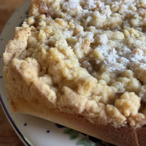 Rabarber traybake detail