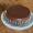 Drie chocolade cheesecake boven